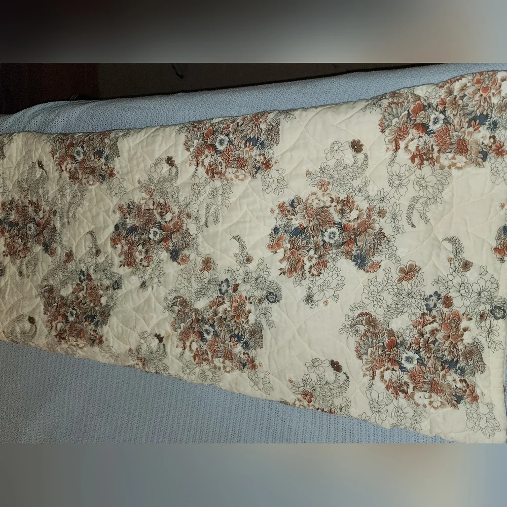 Vintage 1970s “Victorian Bouquet” by Tastemaker  Quilted Comforter J.P. Stevens